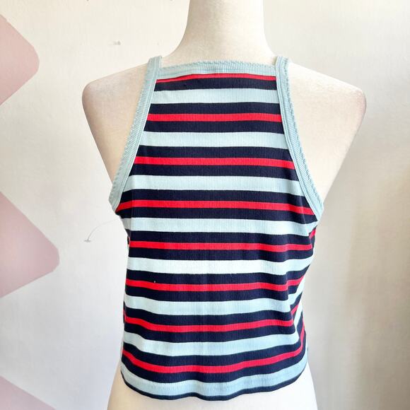 Dickies‎ Striped Tank Top, Y2K Skater Grunge Retro Streetwear Small - Picture 3 of 5